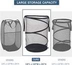 Seiritex Mesh Popup Laundry Hamper 115L Foldable Laundry Basket Extra Large - Image 2