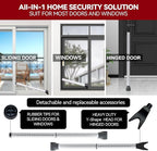 AceMining Upgraded Door Security Bar & Sliding Patio Bar, Heavy Duty Stoppers - Image 2