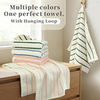 2-Pack Premium Stripe Cotton Hand Towels - Image 5