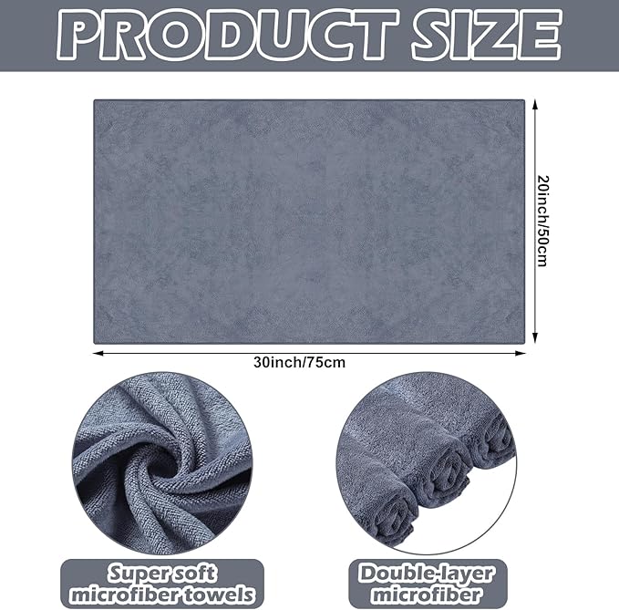 10 Pcs Extra Large Microfiber Cleaning Cloth 30" x 20" Large Floor Microfiber - Image 3