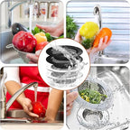 4 Pcs Stainless Steel Mesh Sink Drain Strainer, 4.5" Top / 3" Kitchen Filter - Image 7