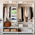 Leinuosen 6 Tier Shelf Hanging Closet Organizer Hanging Shelves - Image 2