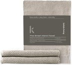 Luxury Silver-Infused Beige Guest Hand Towels 2-Pack Set, 23.6"x17.7" by KohdaLiving