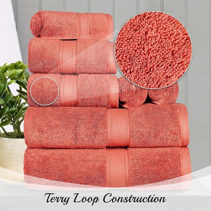 SUPERIOR Egyptian Cotton Pile Bath Sheet Set of 2, Ultra Soft Luxury Towels - Image 7