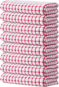 Kitinjoy Cotton 8 Pack Terry Kitchen Towels, 16 x 25 Inches Super Soft and by Kitinjoy