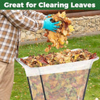 2PCS Outdoor Trash Bag Holder Metal Garden Trash Bag Holder - Image 5