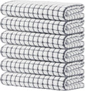 Kitinjoy Cotton 6 Pack Terry Kitchen Towels, 16 x 25 Inches Super Soft and by Kitinjoy