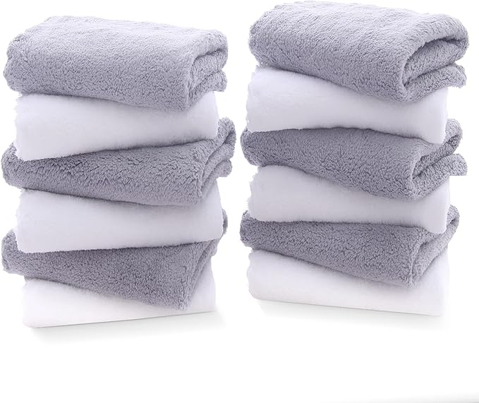 TENSTARS 12 Pack Premium Washcloths Set by TENSTARS
