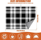 White and Black Dish Drying Mat - Image 2