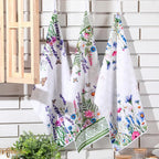 Geyoga 6 Pcs Spring Floral Kitchen Towels Flamingo Dish Hand Towels Sunflower - Image 2