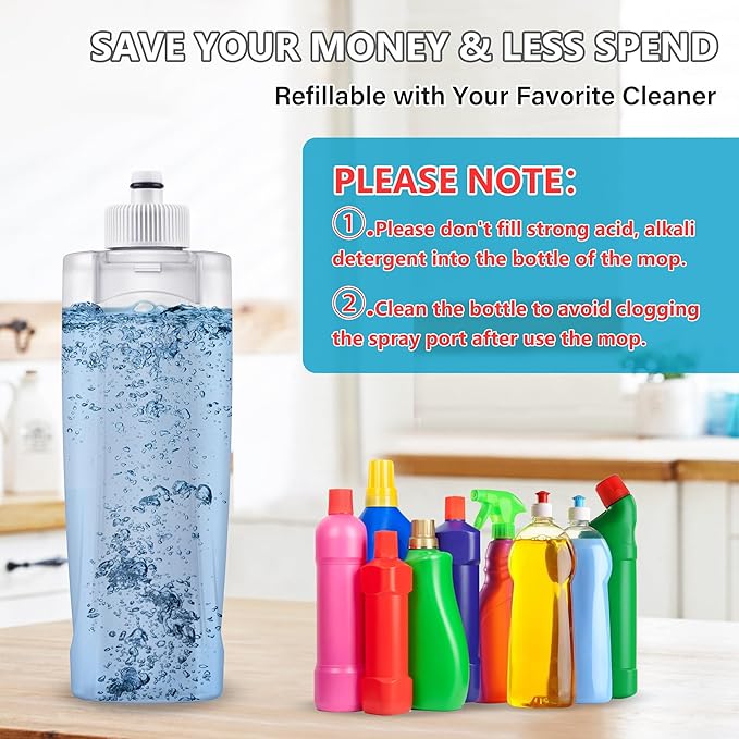 Spray Wet Mops for Hardwood Floor Cleaning: MEXERRIS Floor Mop - Image 5