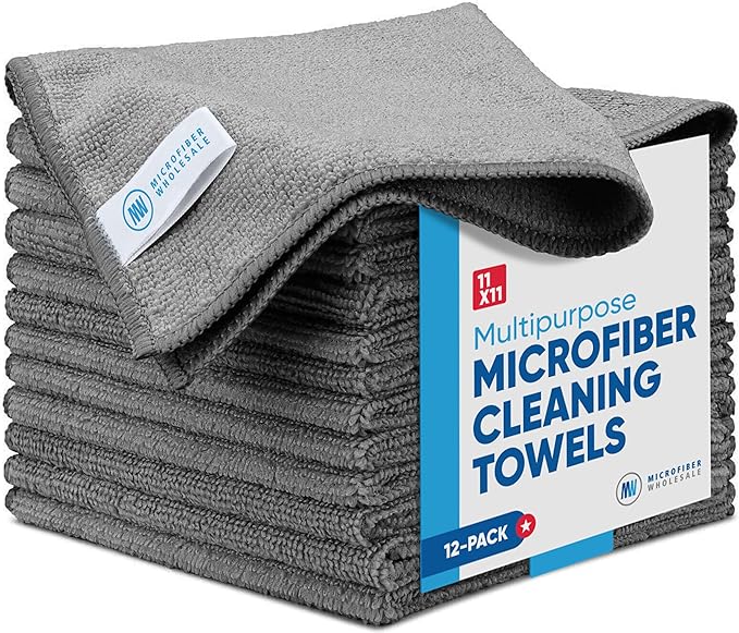 Gray Microfiber Cleaning Cloth by MicrofiberWholesale