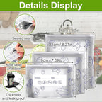 Reusable Aluminum Foil Sealable Storage Bags, Thicken Stand Up Foil Sealable - Image 4