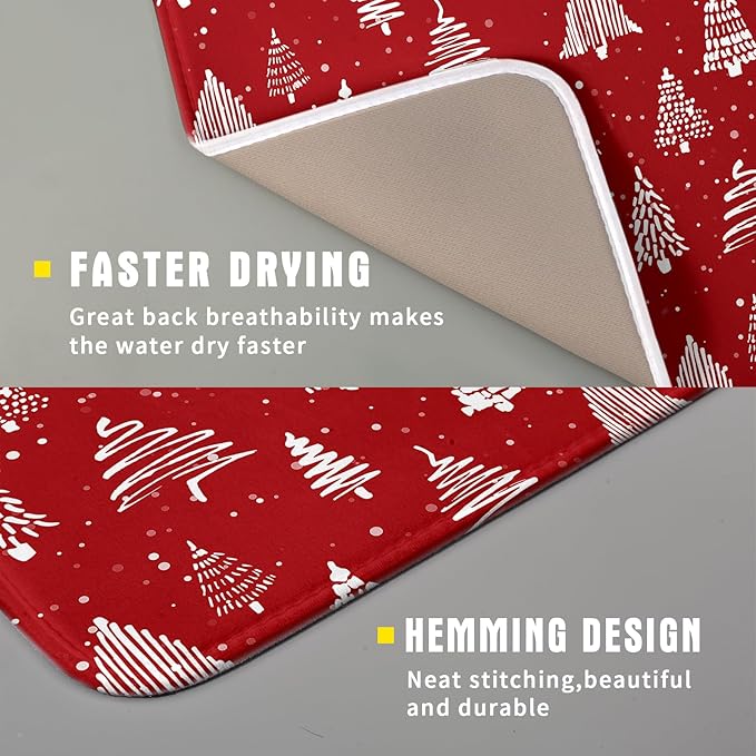 Christmas Dish Drying Mat 16 x 18 Inch - Image 3