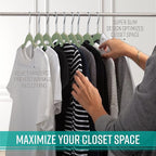 Simplify Slim Velvet Clothes Hangers | 25 Pack | Non-Slip | Shirts | Suit | - Image 5