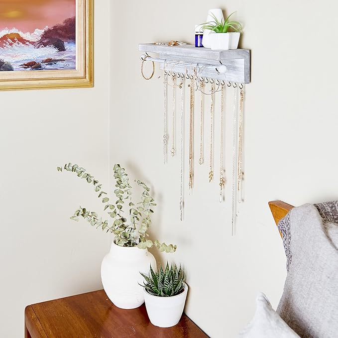 Rustic Necklace Jewelry Organizer - Image 8