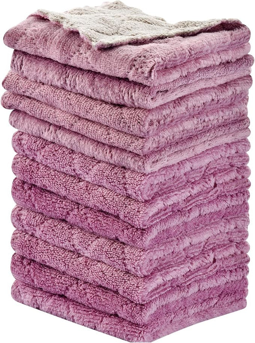 12PCS Kitchen Towels Dish Towels, Double-Sided Microfiber Cleaning Rags by OstWony
