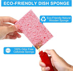 Zhengmy 100 Pieces Sponges Kitchen Compressed Sponges Bulk Natural Dish Sponge - Image 4