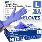 Medical Soft Max™ Nitrile Exam Gloves, Powder-Free Latex-Free Food Safe Clean by Supmedic