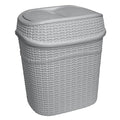 Bath Bliss 9.5 Liter Swing Top Waste Bin Sailor Knot Trash Can | Dimensions: by BathBliss