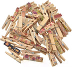 HAHIYO Colorful Painted Wooden Clothes Pins Clothespins Small Aviod Fall Apart by HAHIYO