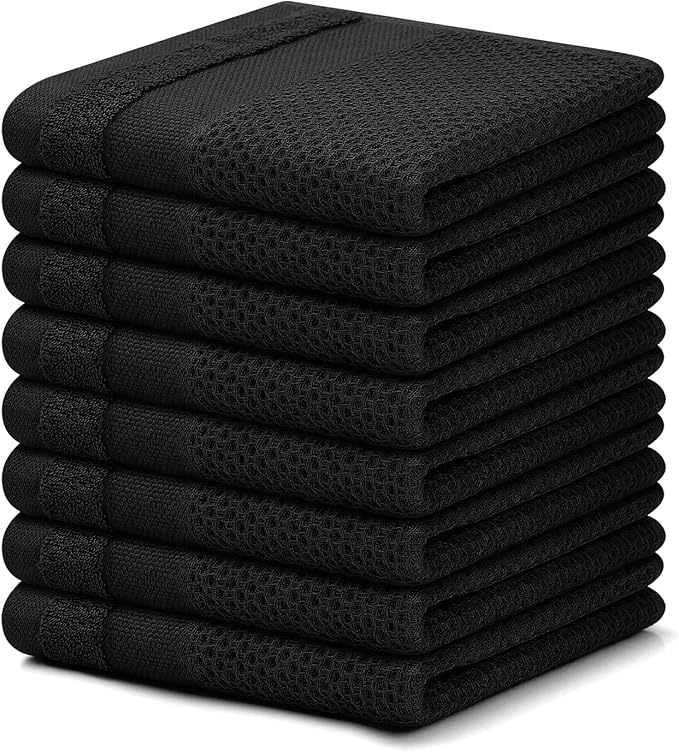 Homaxy 100% Cotton Dish Cloths, 8 Pack by Homaxy
