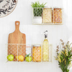 DII Chicken Wire Collection Farmhouse Vintage Wall Baskets, Medium Basket - Image 2