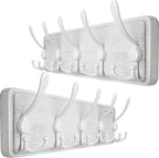 WEBI Coat Rack Wall Mounted, Wood Coat Hooks Wall Mount, Large Coat Hanger Wall by WEBI