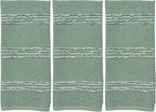 Sage Green Kitchen Dish Towels: 100% Cotton Cloth Soft Cleaning Drying - Image 3