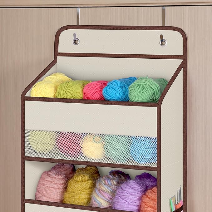Univivi 1 Pack Over The Door Organizer, Non-Tilting Over The Door Organizer - Image 4