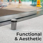 NYCO - Floor Door Stopper Chrome Door Stop - Classy Solid Steel Modern Heavy - Image 6