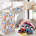 Odonata Slim Laundry Hamper Handles Collapsible Laundry Basket Thin Dirty - Image 7