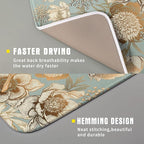 Retro Flower Bird Dish Drying Pad 16 x 18 Inch - Image 3