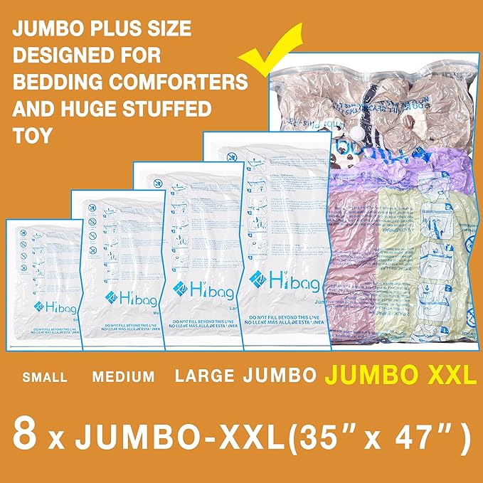 XXL Jumbo 47''X35'' Vacuum Storage Space Saver Bags Extra Large - Image 2