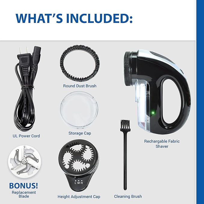 Fabric Shaver with Rechargeable Battery | Bonus Replacement Blade Included | - Image 6