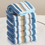 VOOVA & MOVAS Striped Wash Cloths Set, Luxury Towel Set by VOOVAMOVAS