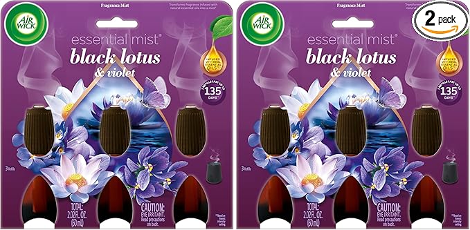 Air Wick Essential Mist – Triple Refill Black Lotus & Violet 3 ct. by AirWick