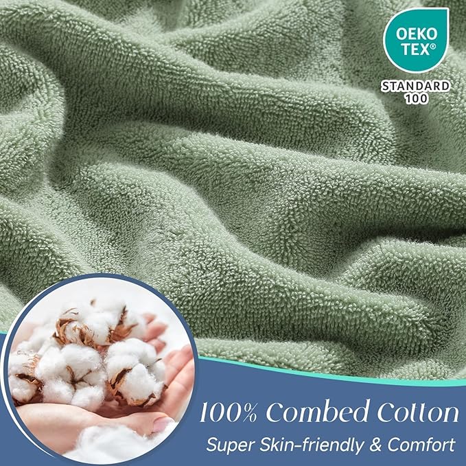 Simple&Opulence 4 Pcs Premium Hand Towels 16"x28", 600 GSM 100% Ring Spun Cotton - Image 5