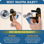 Door Lever Lock Prevents Toddlers from Opening Doors. 3.25" L * 1.5" W * 4.5" H - Image 6