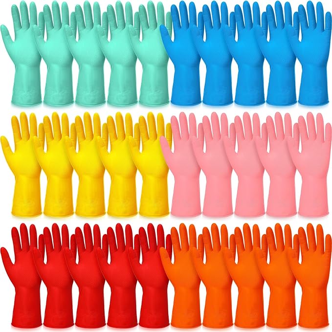 Sawysine 30 Pairs Rubber Gloves by Sawysine