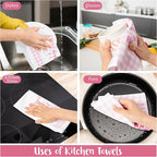 R HORSE Pink Bow Kitchen Dish Towels - Image 6