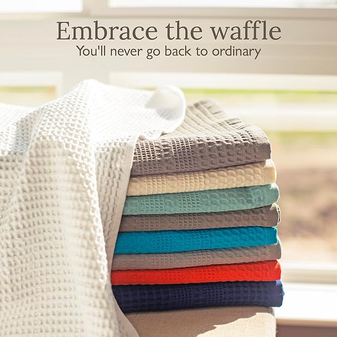 GILDEN TREE Waffle Hand Towels for Bathroom Quick Dry Towel Super Absorbent - Image 7