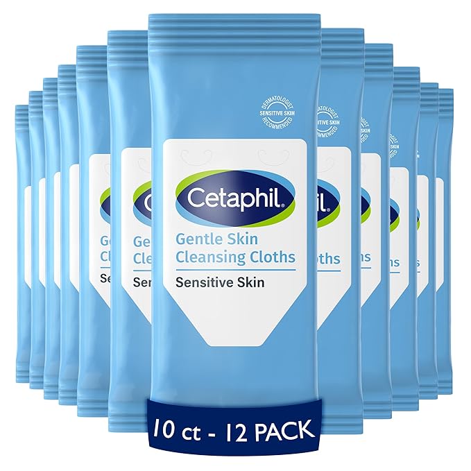 Cetaphil Face And Body Wipes, Gentle Skin Cleansing Cloths, by Cetaphil