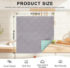 Homaxy 12 Pack Kitchen Cloths Dish Towels, Super Soft and Absorbent Dish Cloths - Image 3