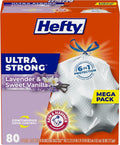 Hefty Ultra Strong Tall Kitchen Trash Bags, Lavender & Sweet Vanilla Scent by Hefty