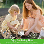 Garden Tool Set, 2 Pieces Stainless Steel Heavy Duty Garden Tools, Garden Kit with Ergonomic Wooden Handle, Durable Garden Tools for Gardening, Gardening Gifts for Women - Image 3