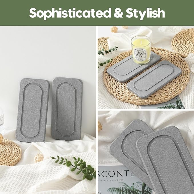 2Pack Diatomite Stone Water Absorbing Sink Tray - Image 6