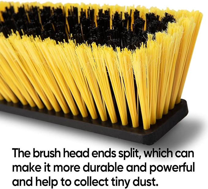 Yocada 18 Inch Push Broom Heavy-Duty Outdoor Commercial Broom Brush Stiff - Image 2