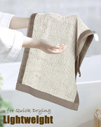 Cleanbear Hand Towels for Bathroom Set of 4, Jacquard Weaved Cotton Face Towels - Image 4