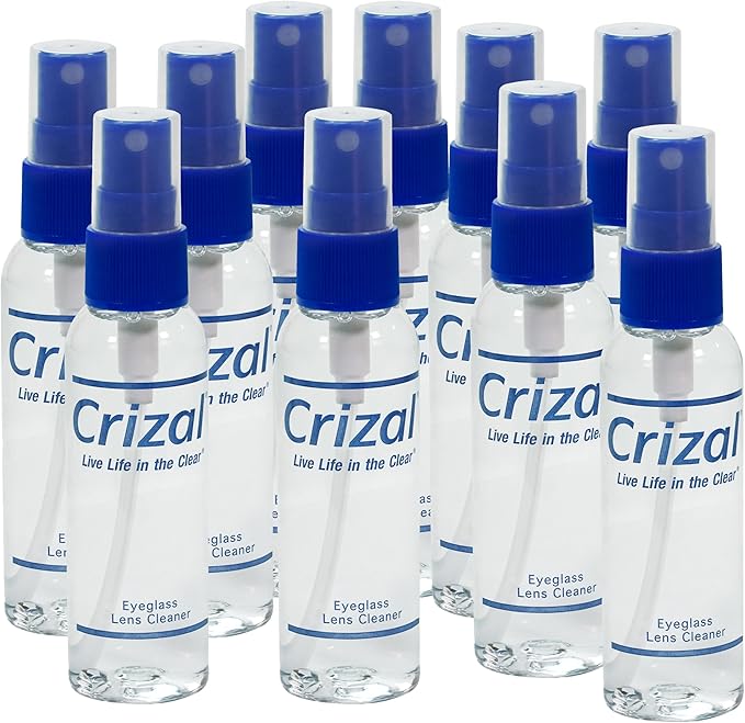 Eyeglass Lens Cleaning Spray – 10 Pack – Safe by Crizal